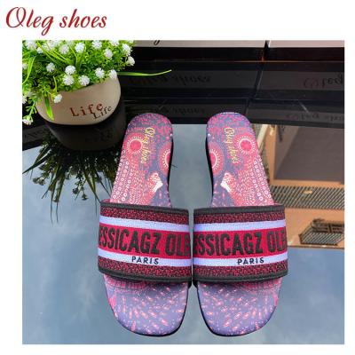 China Wholesale Fashion Women's Dress Slippers Brand Name Casual Shoes Woman PU Shoes Flat Slippers Women for sale