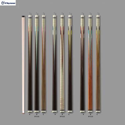 China Rainbow Curly Wood Design Curly Maple Maple Wood With Shaft Carom Cue Laminate Billiard Cue for sale