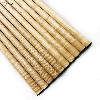 China 12pcs Maple Chyone Shaft Maple Billiard Cue Kiel Wood Cue Shafts Carom Laminate Curly Cue Shafts Custom Made Wood Cue Shafts for sale