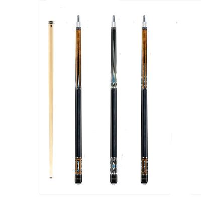 China lreland canadian wooden joint hotsale lreland pool cue 1/2 sticker billiard canvas cue for sale