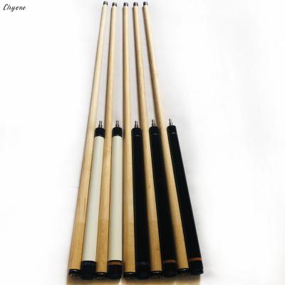 China Chyone 13mm Maple Wood Very Hard Layered Tips Jump Cue Wholesale Cue Cut Billiard Cue for sale