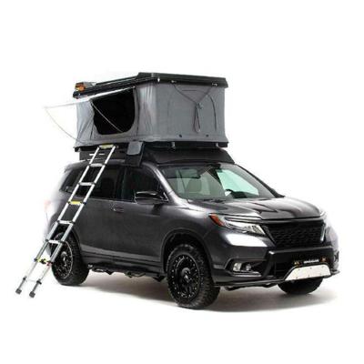 China Extended Type Custom Hard Shell Car Roof Top Tent Outdoor Folding Truck Roof Top Camping Tent With Aluminum Telescopic Ladder for sale