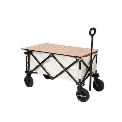 China Portable Easy-carry HK Customized Heavy Duty Outdoor Folding Camping Cart Foldable Beach Garden Cart for sale