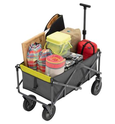 China HK Items Beach Picnic Camping Trolley Mobile Collapsible Trolley Trail Folding Utility Cart for Outdoor Garden for sale