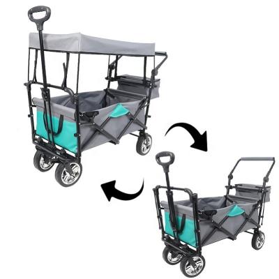 China Hot Selling HK Feistel Easy Folding Camping Cart Hand Carts Folding Cart Carts Foldable Outdoor Utility Cart for sale