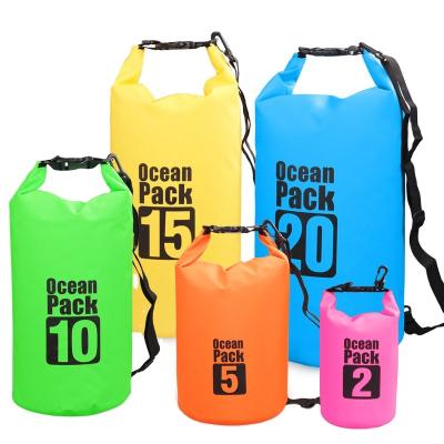 China 500D Logo 500D PVC Tarpaulin Waterproof Ocean Package High Quality Custom Logo Bolsas Secas HK Dry Bag for sale