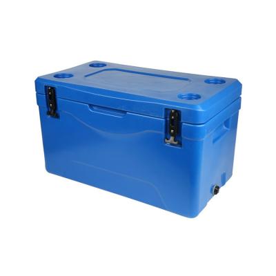 China Large Capacity HKSKY 120L Capacity Juice Fruits Grape Cooling pp Ice Box Cooler Picnic Freezer Waterproof Portable Outdoor Cool Box for sale