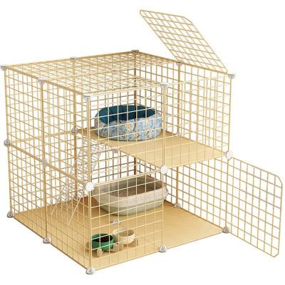 China Single Viable Balcony Pet Cat Cage With Multi Method Cage Ladder Combination Different Color For Pet Choice Villa for sale