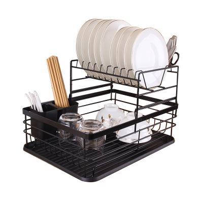 China Viable Multi-function Double-Layer Multi-Separation Kitchen Dish and Bowl Storage Japanese-Style Shelf for sale