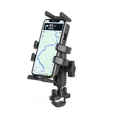 China MWUPP Motorcycle Adjustable U-bolt Handlebar Multifunctional Mobile Phone Holder for sale