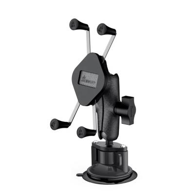 China MWUPP Flexible X-Handle Car Phone Holder Sucker Base X Windshield Mobile Mount for sale