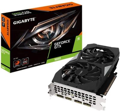 China Workstation Gigabyte GeForce GTX OC 1660 Dual 90mm Fan Graphics Card - 6 Gb dropshipping for sale