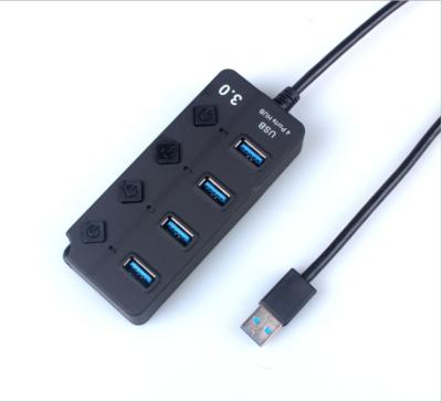 China 4-Port USB 3.0 Hub with Individual LED Lighted Power Switches-dropshipping SZ02902 for sale