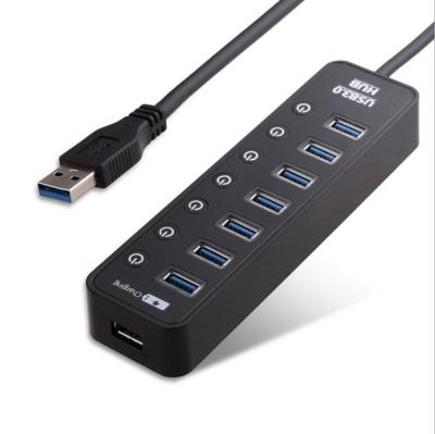 China Powered Hub 3.0 , Atolla 7-Port USB Data Hub USB Splitter-dropshipping SZ02902 for sale