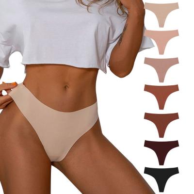 China Seamless Antibacterial Invisible Ultra Thin G Thong - String Thong Ladies Custom Quick Dry Sports Thongs for sale