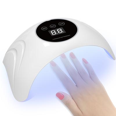 China 2021 sun design UV nail machine 48W lampara nail curing gel polish booth led dryer lamp UV nail light 197*126*68mm for sale