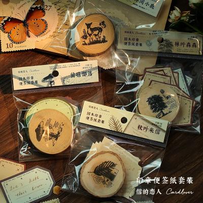 China New retro decoration landscape plants wooden rubber stamp craft diy letters diary journal hand-decorated wooden stamps for sale