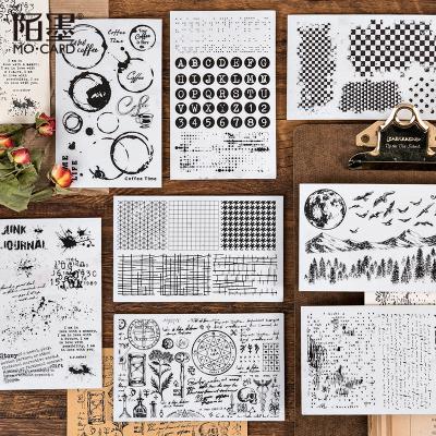 China New simple retro decoration pattern wood rubber stamp craft letters diary diy diy hand-decorated wooden stamps for sale