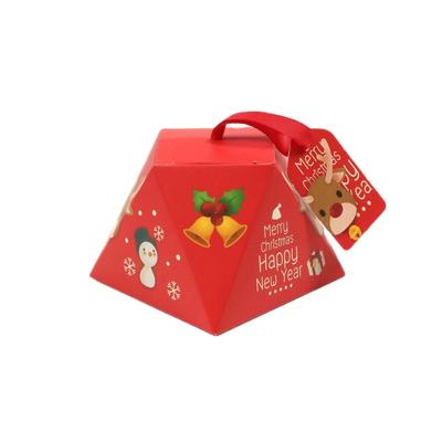 China Recycled Packing Materials Gift Candy Box Candy Treat Cardboard Holiday Christmas Cookie Boxes for sale