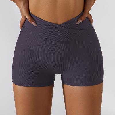 China High Quality Anti Wrinkle Women Booty Biker Shorts Women Abbreviations Fitness Gym Compression Yoga Women Girls Slim Dyed Butt Shorts for sale