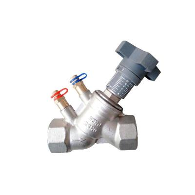 China Hot Sale Stainless Steel Wire End 3 Static Balancing Heat Pipe Line Valve for sale