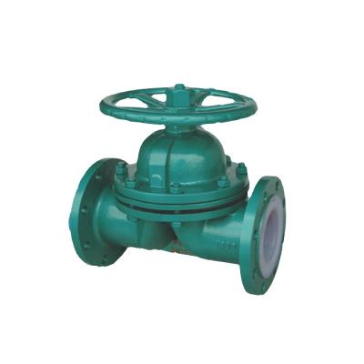 China DN150 General Line Carbon Steel FEP (F46) Diaphragm Valve for sale