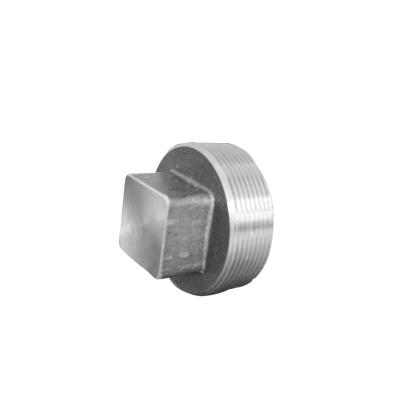 China Union 2 Screw Coupling End Inch Carbon Steel 3000# Head Square Plug for sale