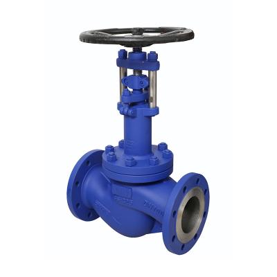 China DN400 Cast Iron Long Cast Flange Bellows Globe Valve for sale