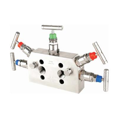 China General High Pressure Stainless Steel Integration 5 Valve Manifold for sale