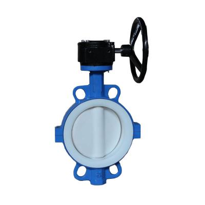 China 6 Inch DN150 Cast Iron GG25 Seawater Split Body Wafer Style Butterfly Valve for sale