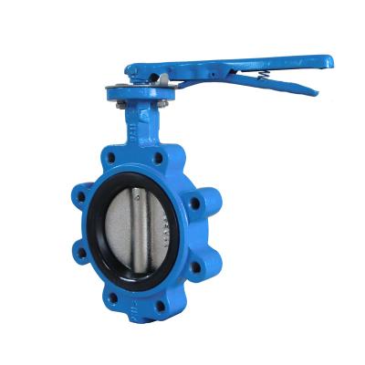 China General cast flange end epdm seat handles hook butterfly valve DN200 for sale