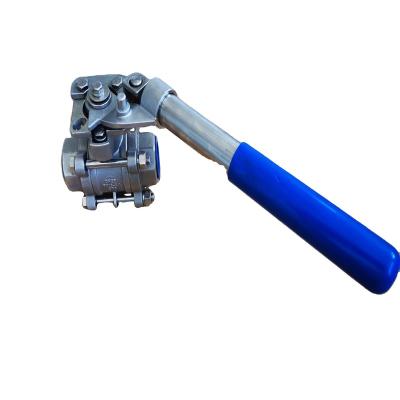 China General 3pc Ball Valve With Dead Man Spring Return Handle for sale