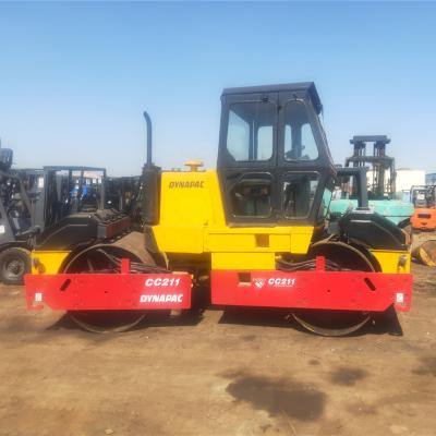 China Construction worksÂ   Dynapac CC211 Dual Roller Tandem Roller Construction Machinery Smooth Roller Drum Road Roller Used Compaction Vibratory Compactor for sale