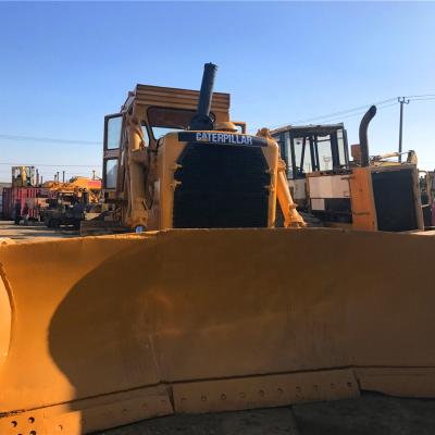 China Caterpillar D8K Pusher Blade Crawler Dozer Tractor Farm Used Construction Site Equipment Debris Clearing Pushing Dozing Machine for sale