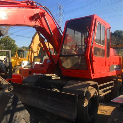 China Construction worksÂ   Doosan 100% original hydraulic used DH140W-7, cheap seondhand wheel excavator track digger 14 ton made in Korea mediume machine for sale