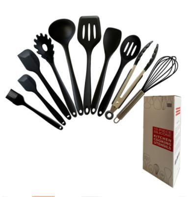 China Sustainable Home Appliances Kitchen Silicone Utensil Sets Kitchen Accessories Silicone Cookware Sets Nonstick Cookware for sale