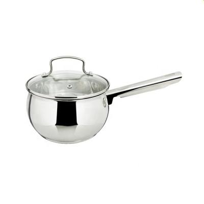 China Sustainable Apple Shape Gold Apple Handle Stainless Steel Cookware Cooking Pots and Pans Set Saucepan for sale