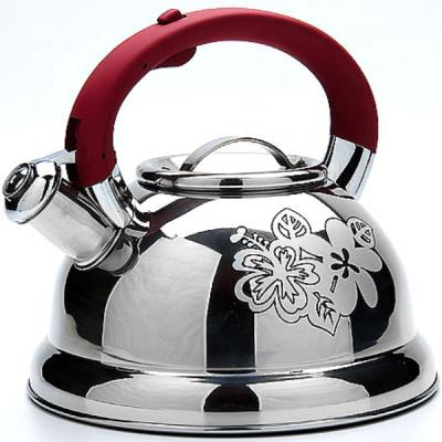 China 2.6QT Stainless Steel Viable Whistling Tea Kettle For Stove Top Amazon Food Grade 2.5L Hot Selling Teapot for sale