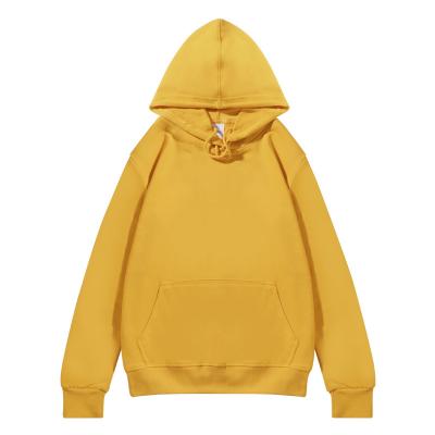 China Anti-pilling LOGO Men's Hoodies Sweatshirts Fall Sweater Loose Oversized Hooded Solid Color Customized for sale