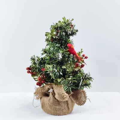 China Wholesale 30Cm PVC/Linen/Plastic/Lamp Twine Artificial Giant Flocking Christmas Tree Decorative Tree With Lifelike Snow for sale