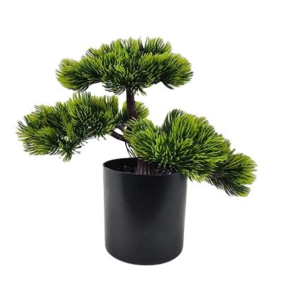 China All Seasons/Realistic Artificial Mini Plastic Bonsai Tree Artificial Pine Cypress Tree Ficus Bonsai Plant Bonsai Tree Home Decor Occasions for sale