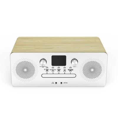 China Portable Built-in Portable DAB CD AM FM Stereo Speaker MP3 Radio Enhanced Bass Sound Cassette Player Boombox for sale