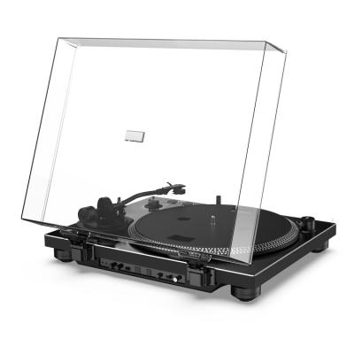 China Usb Portable Built-in Two-speed Music Turntable Vintage Stereo Speaker Rechargeable Tray For Turntable Record Player for sale