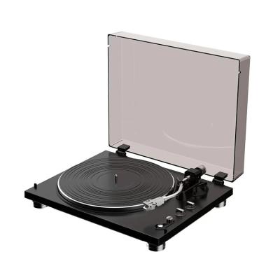 China New Factory Portable Built-in Design Stereo Speaker Aluminum Alloy Base Turntable LP Vinyl Phonograph Plastic Record Player for sale