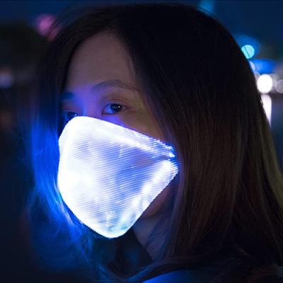 China Wholesale Breathable Christmas Party Mask Halloween Mask Muti-color Lightweight Changeable Face Led Fiber Optic Mask for sale