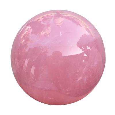 China Feng Shui Sphere Ball Natural Rose Quartz Crystal Ball Large Size Crystal for sale