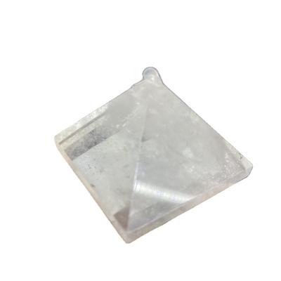 China Wholesale Feng Shui size Natural Small Crystal Point Clear Quartz Pyramid white for decoration for sale