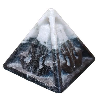 China Size Taiji Crystal Quadrihedron For Feng Shui Chi Stone Orgonite Pyramid Decoration Wholesale Natural Tai large for sale