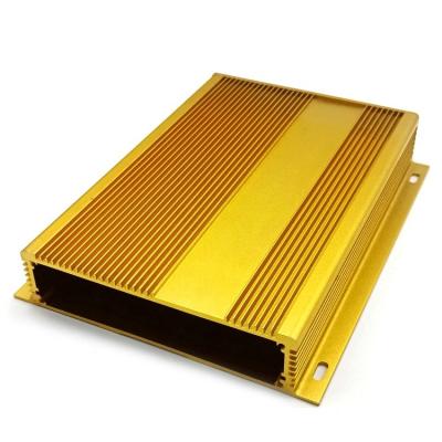 China Aluminum Profile Case Power Amplifier Panel Case Aluminum Alloy Case Power Cooling Fine-Toothed Cooling Box for sale