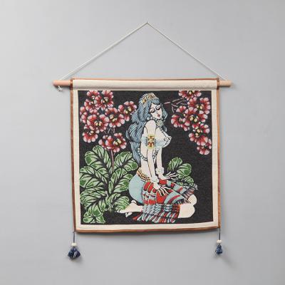 China Custom Jacquard Home Decor Woven Tapestry Wall Hanging Decorative Tapestry For Living Room for sale